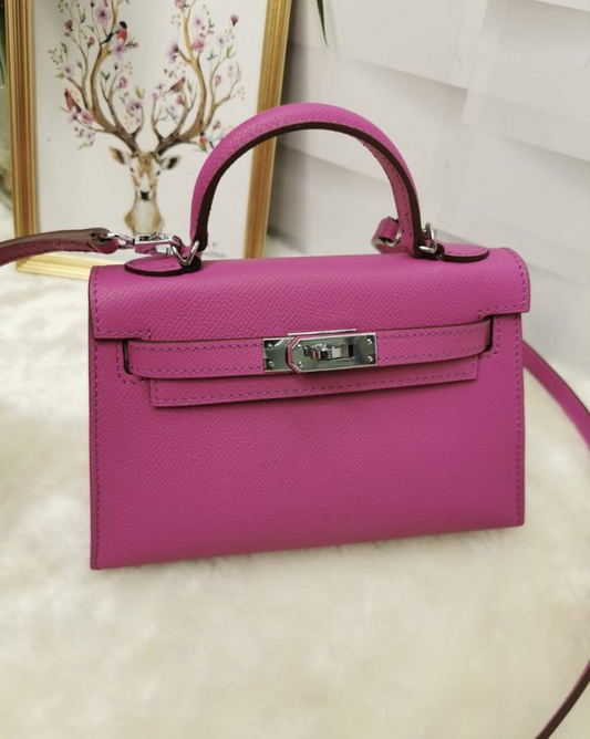 Bolsa Hermes Kelly Mini 20 Rosa Pink