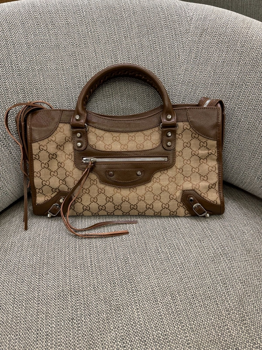Bolsa Gucci x Balenciaga The Hacker Project Pequena Neo Classic
