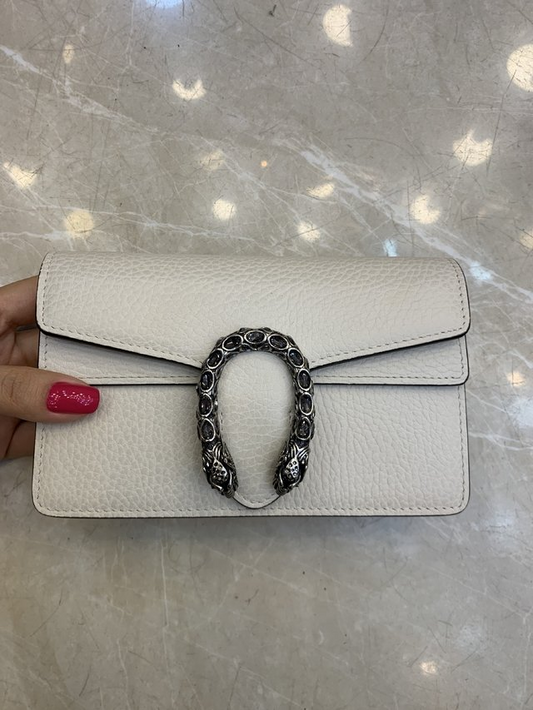 Bolsa Gucci Dionysus Super Mini Off White