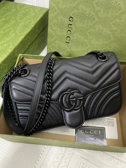 Bolsa Gucci Marmont Pequena Preta All Black