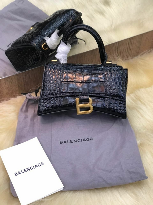 Bolsa Balenciaga Hourglass Preta