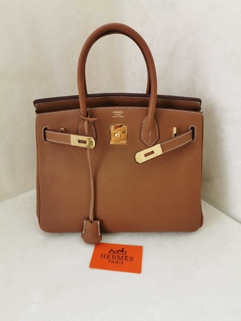 Bolsa Hermes Birkin 30 Caramelo