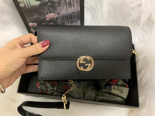 Bolsa Gucci Interlocking Preta