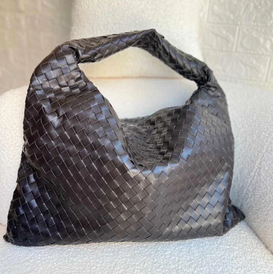 Bolsa Bottega Hop Grande Marrom Café