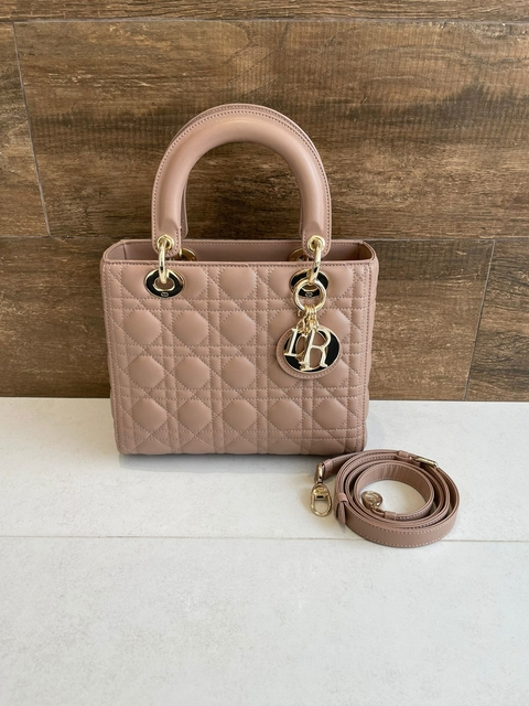 Bolsa Lady Dior Média Nude