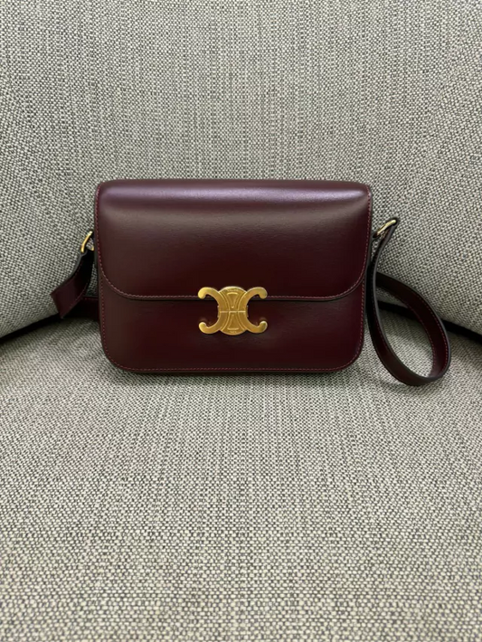 Bolsa Celine Triomphe Classique Vinho