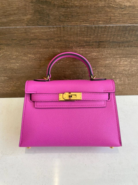 Bolsa Hermès Kelly Mini 20 Pink