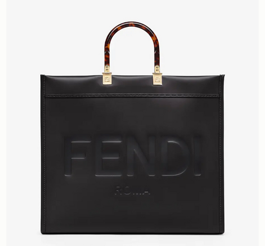Bolsa Fendi Sunshine Tote Preta