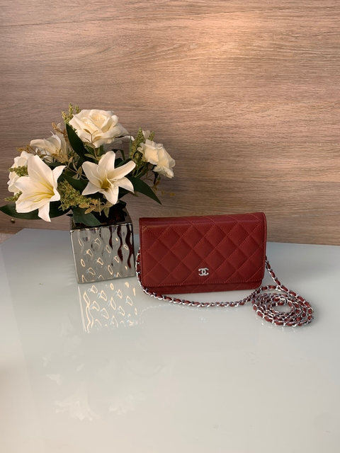 Bolsa Woc Vinho  Caviar com Prata