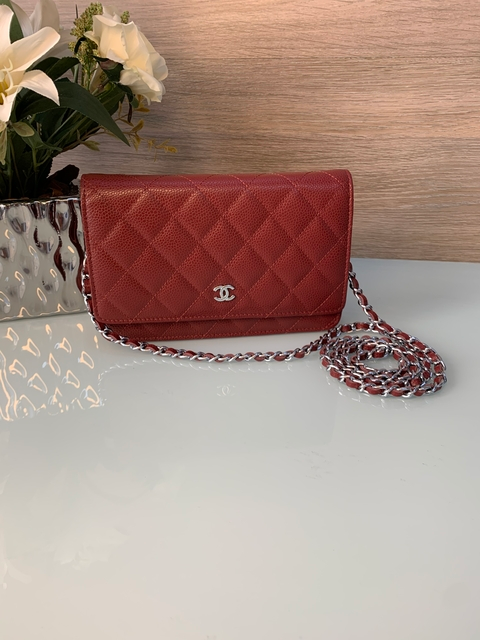 Bolsa Woc Vinho  Caviar com Prata