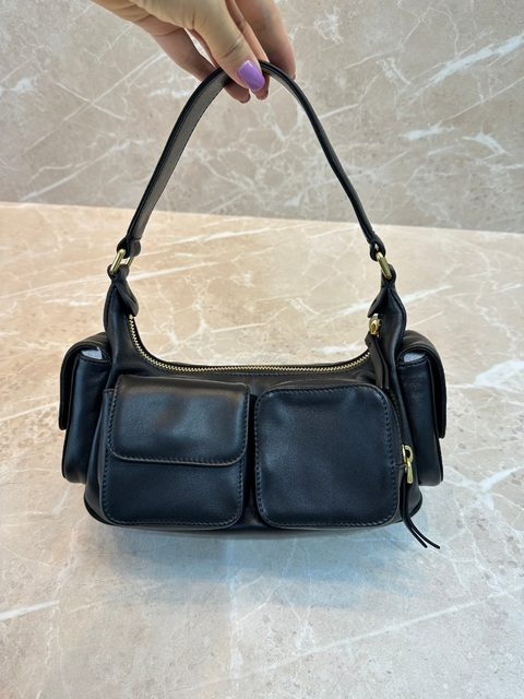 Bolsa de Ombro Miu Miu Preta