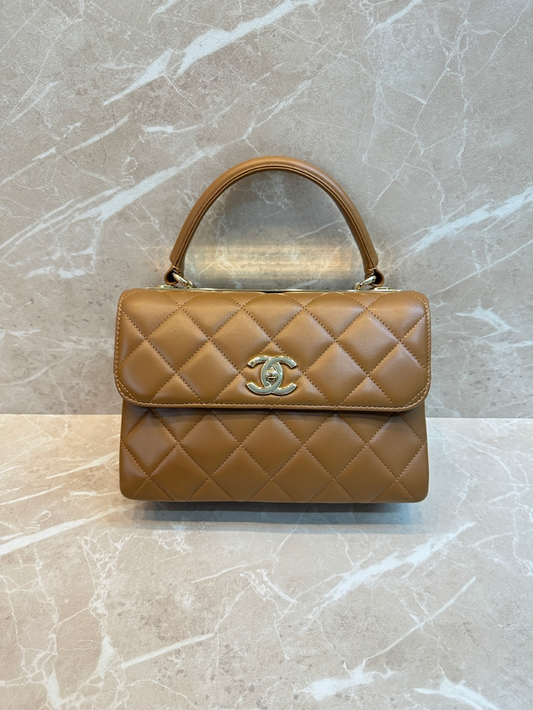 Bolsa Trendy Média Caramelo