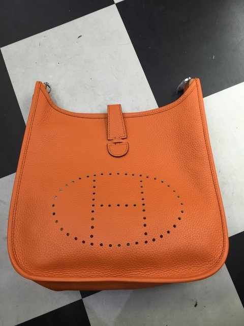 Bolsa Hermes Evelyne Laranja