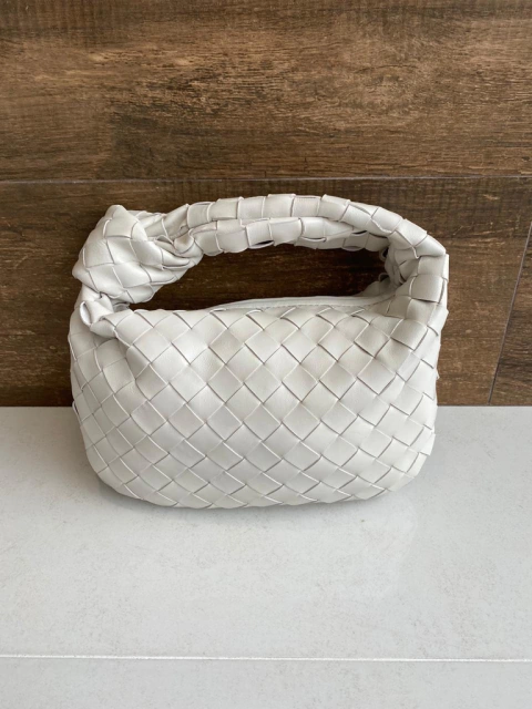 Bolsa Mini Jodie Bottega Veneta Branca