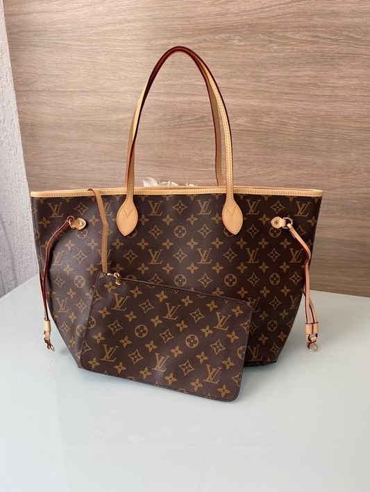 Bolsa Louis Vuitton Neverfull Monogram Interior Vermelho