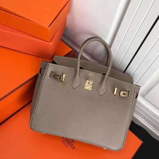 Bolsa Hermès Birkin 30 Cinza Escuro