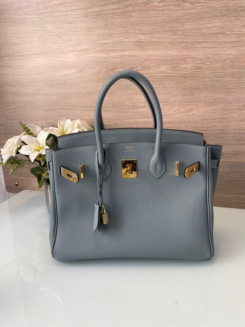 Bolsa Hermès Birkin 30 Azul Claro