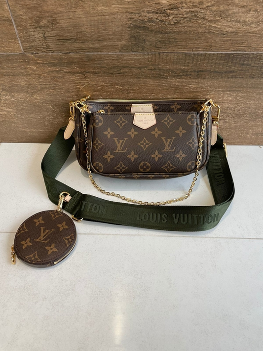 Bolsa Louis Vuitton Multi Pochette Accessoires Alça Verde
