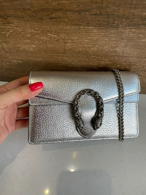 Bolsa Dionysus Super Mini Prateada
